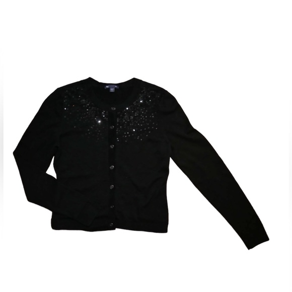 GAP long sleeves button cardigan with sequins - Picture 1 of 7